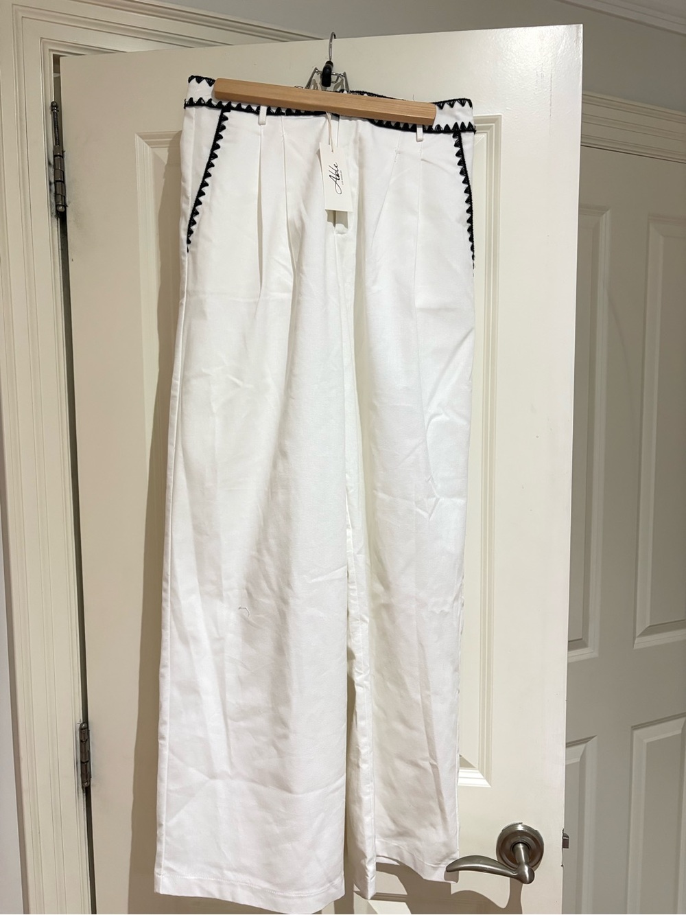 Able White Blouse with Gold Hook Detail